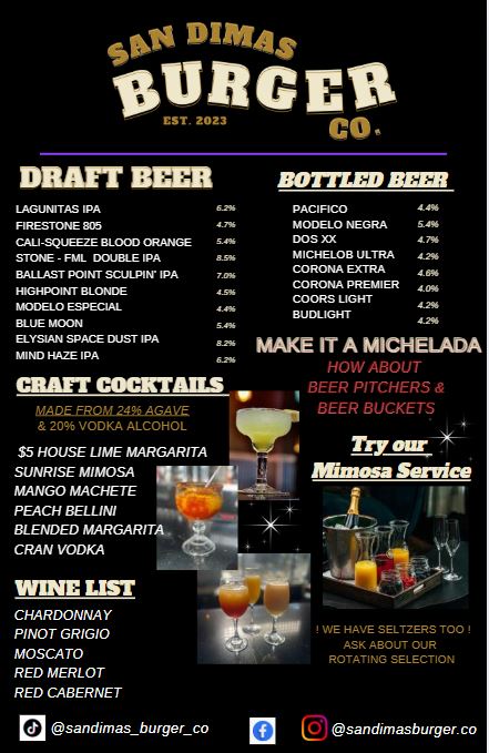 Bar Menu 5.9.25